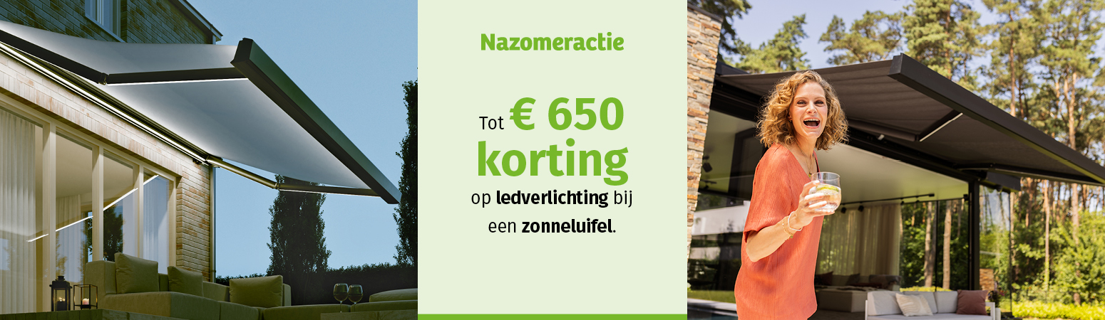 Nazomeractie zonneluifels